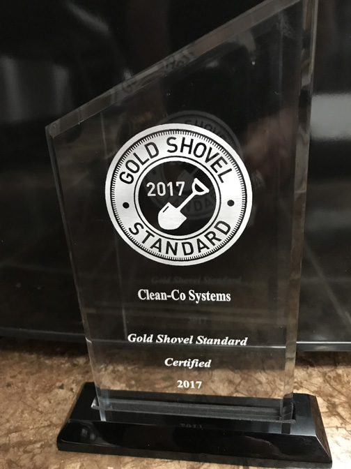 Golden Shovel Award for Excavation | CleanCo Systems